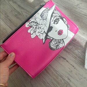 Izak Witty Whimsical & Flirty Barbie Makeup Cosmetic Bag NWT